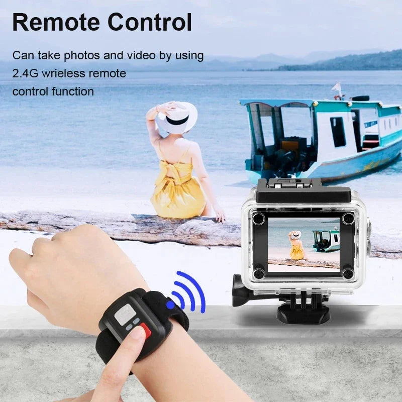 4K Action Camera 1080P/30FPS Waterproof