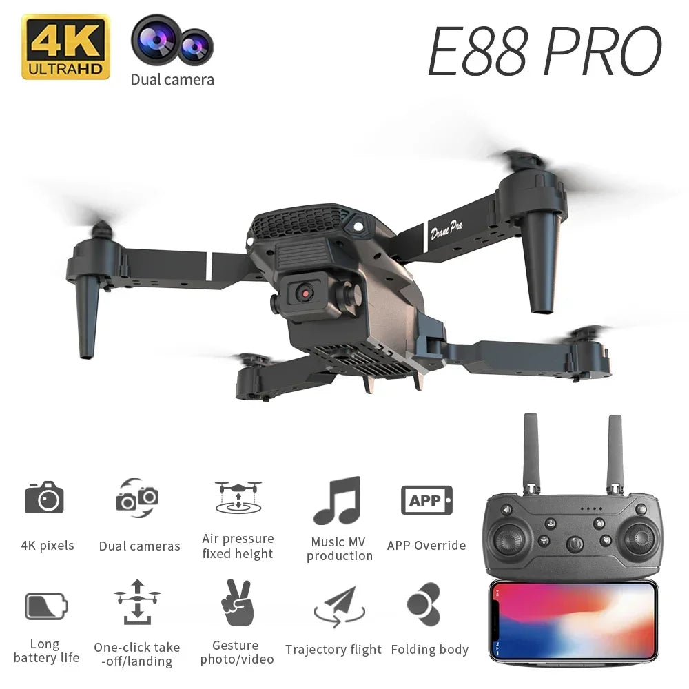 E88Pro RC Drone 4K Professinal