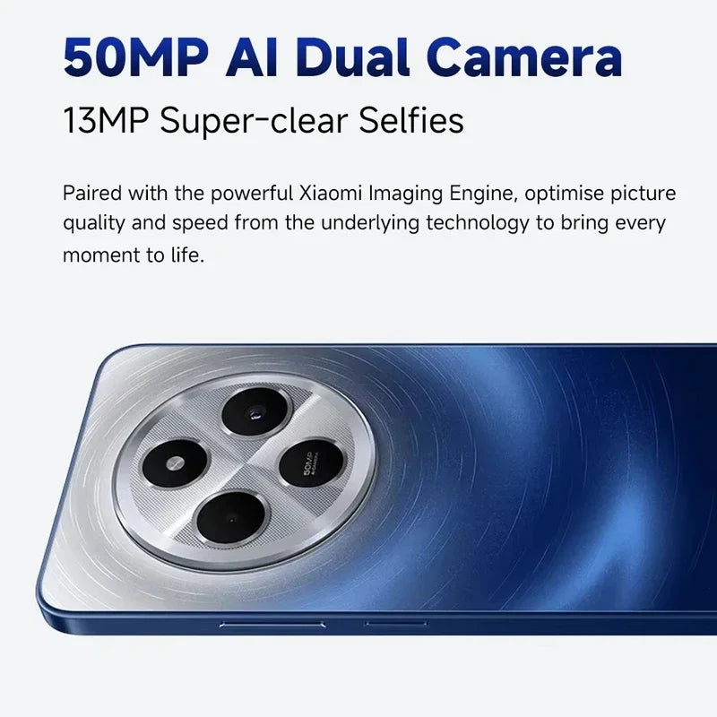 Global Version Xiaomi Redmi 14C Helio G81-Ultra 50MP AI