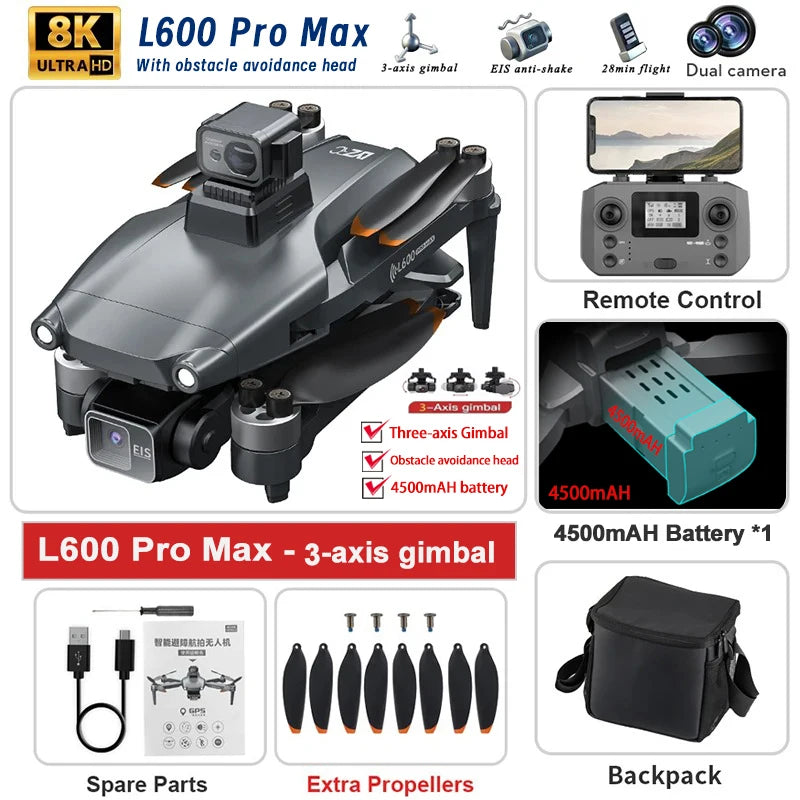 L600 PRO MAX GPS Drone 5KM