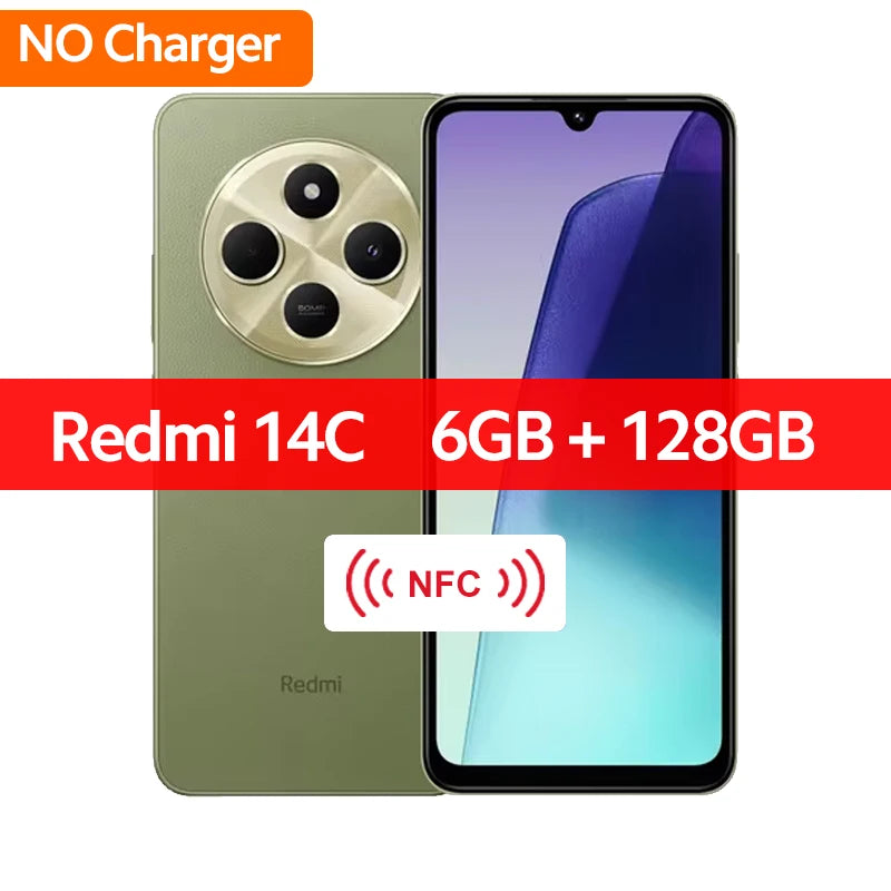 Global Version Xiaomi Redmi 14C Helio G81-Ultra 50MP AI