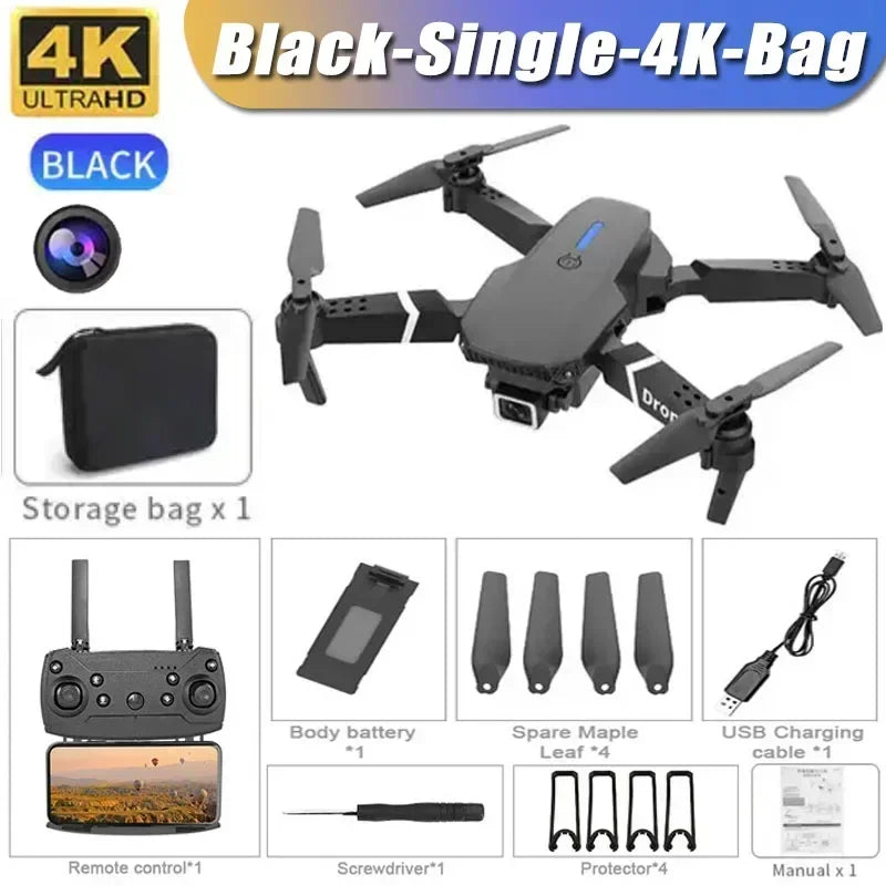E88Pro drone with 1080P dual HD camera