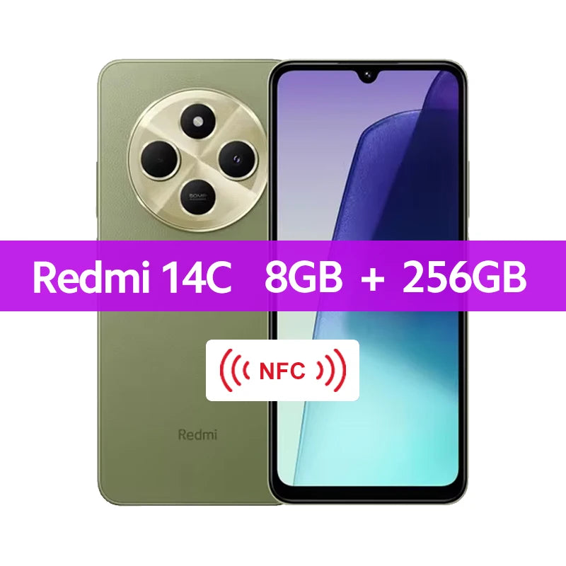 Global Version Xiaomi Redmi 14C Helio G81-Ultra 50MP AI