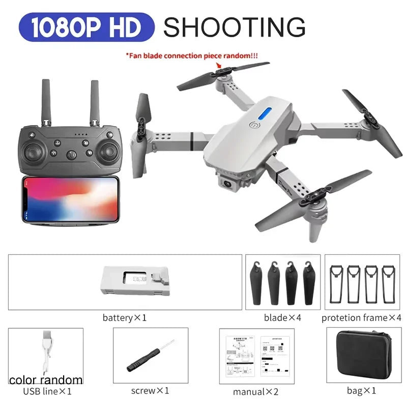E88 Professional Wide Angle RC Dron