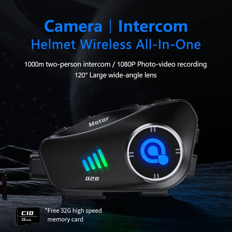 Motorcycle Wireless Helmet Headset