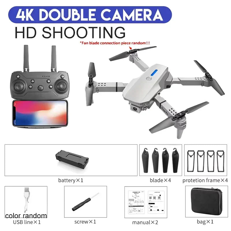 E88 Professional Wide Angle RC Dron