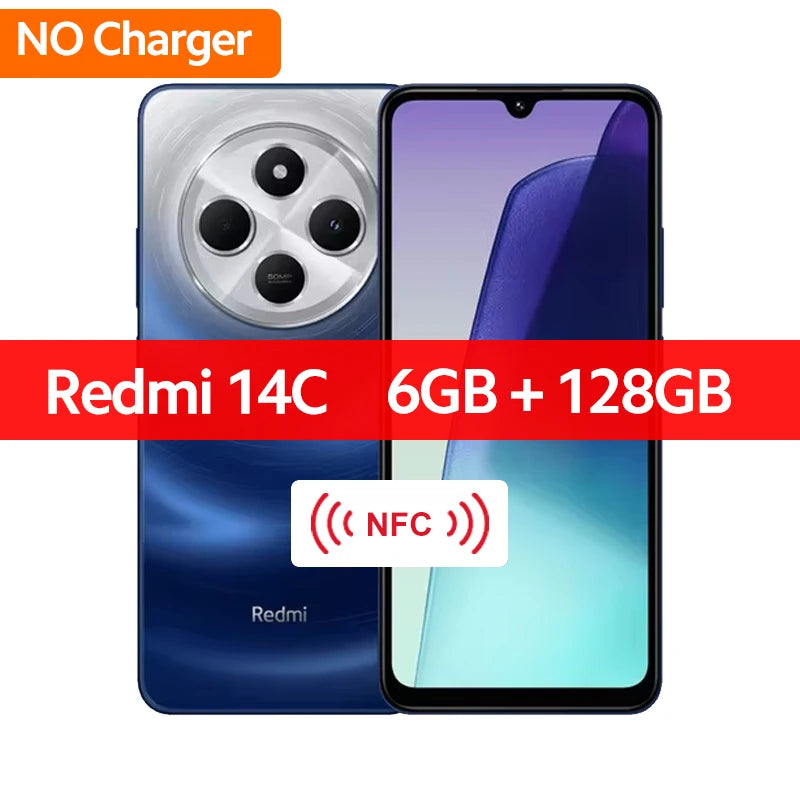 Global Version Xiaomi Redmi 14C Helio G81-Ultra 50MP AI