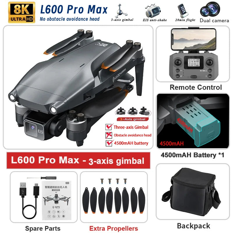 L600 PRO MAX GPS Drone 5KM