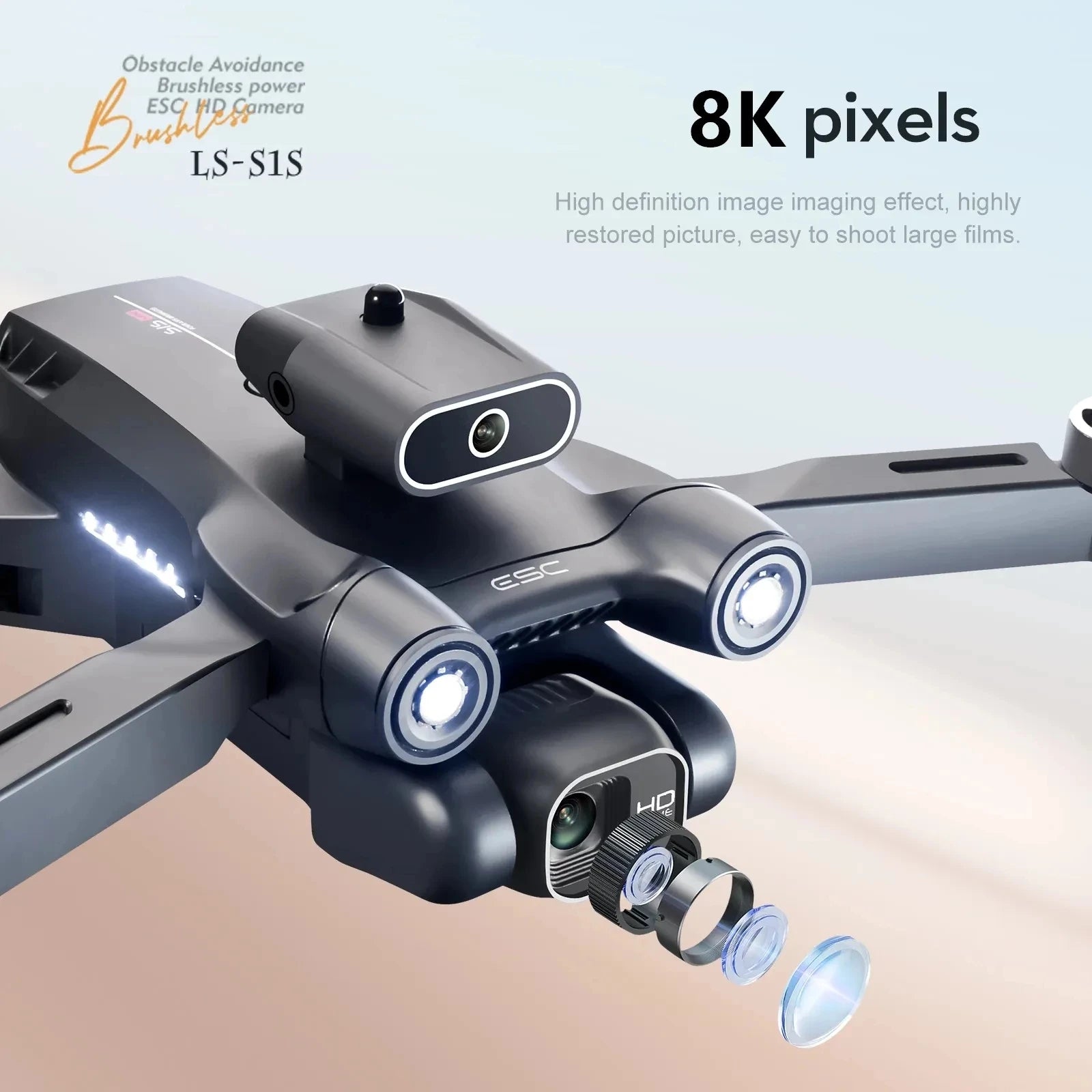 New S1S Mini Drone Caméra 8K