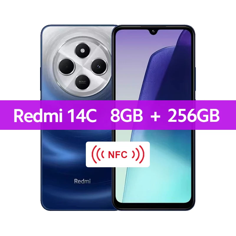 Global Version Xiaomi Redmi 14C Helio G81-Ultra 50MP AI