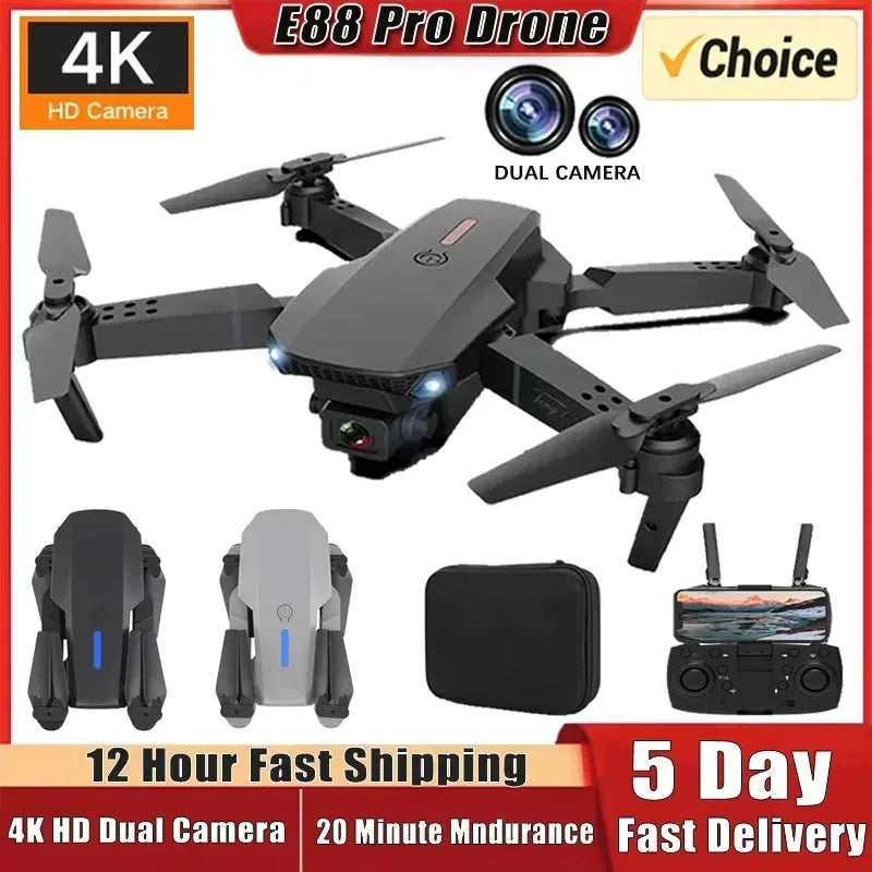E88Pro drone with 1080P dual HD camera